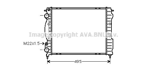 AVA QUALITY COOLING Радиатор, охлаждение двигателя RT2129